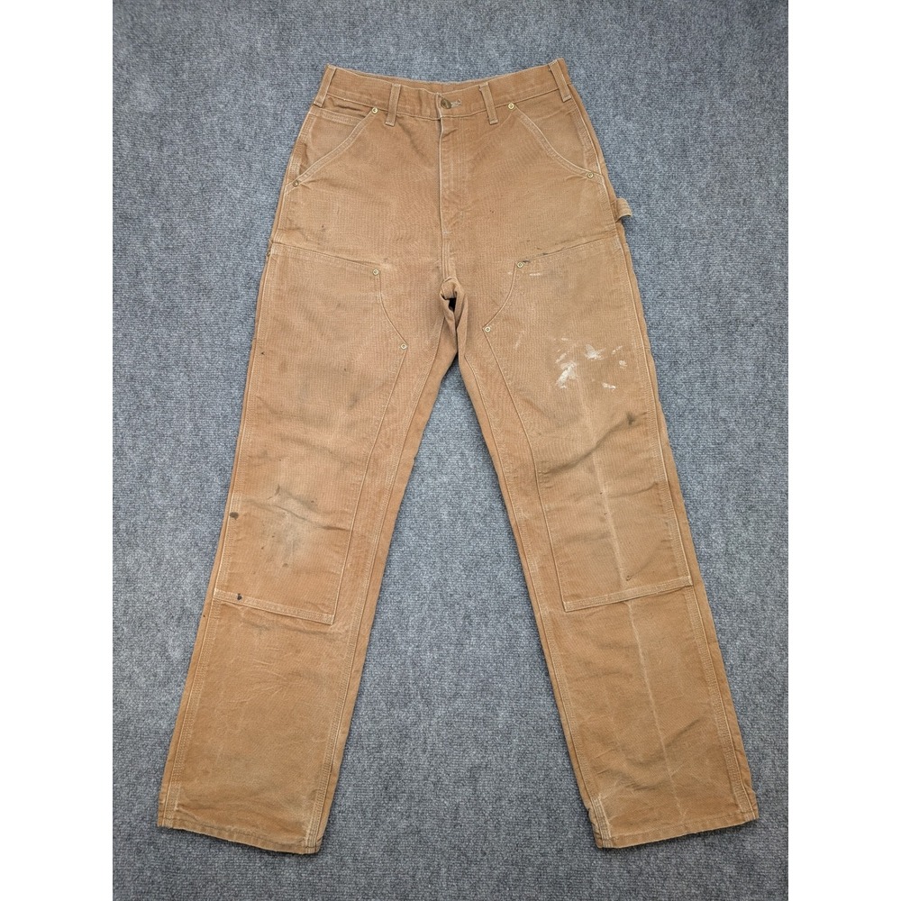 Vtg Carhartt B01 BRN Men's 30x32 Loose‎ Original Fit Carpenter Work Pants Brown